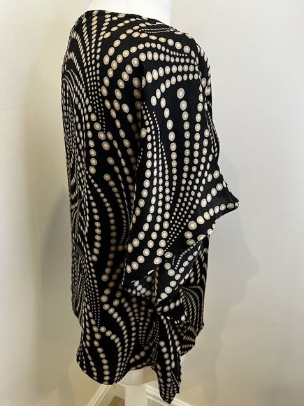 Mint Velvet ‘Nancy’ Black Satin Printed Top Size Small (UK 8-10) RRP £69 - Picture 7 of 8